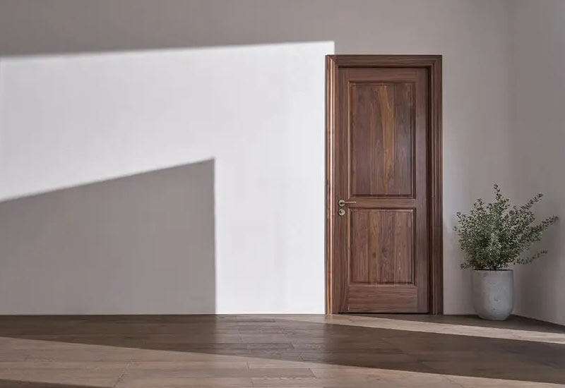 Cửa gỗ óc chó tự nhiên