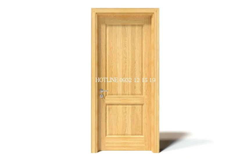 Mẫu cửa gỗ sồi 2 tấm panel