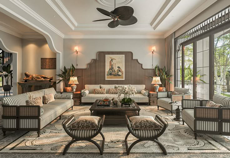 Vẻ đẹp Đông Dương (phong cách Indochine) trong thiết kế nội thất